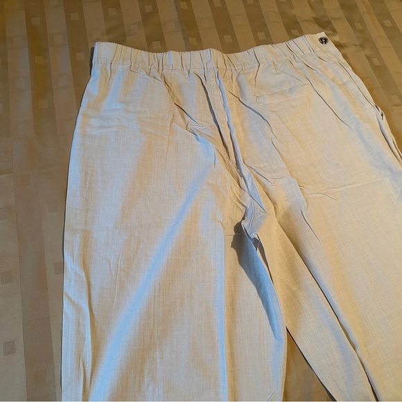 Men's Linen Cotton Beige Pants Size‎ XL. NEW - Picture 10 of 15